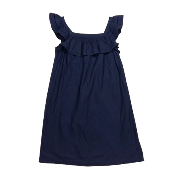 Sötétkék fodros ruha (140)