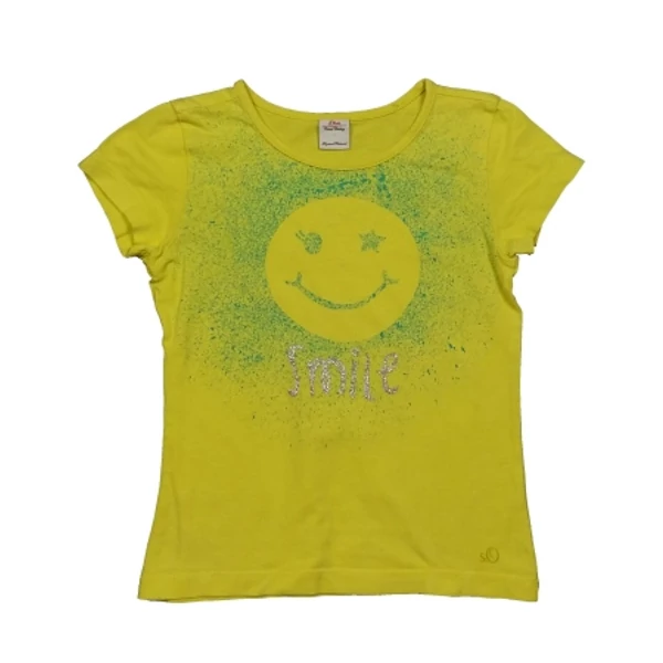 Sárga smile póló (110)
