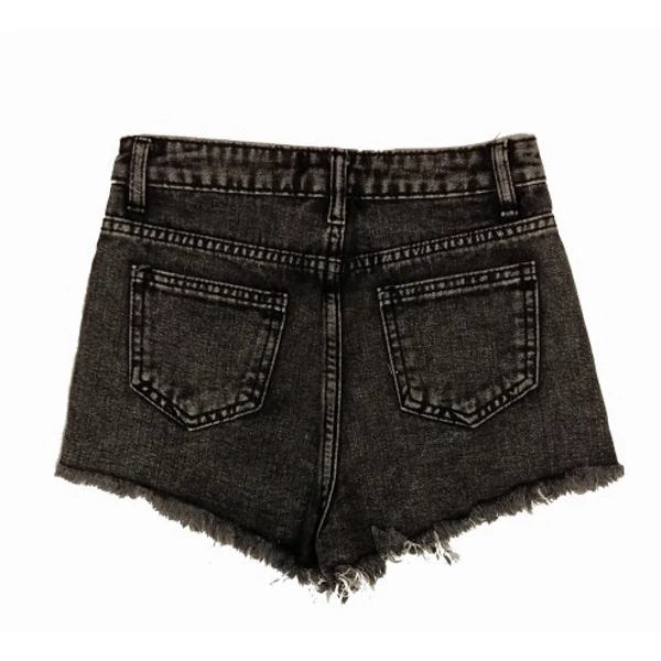 Szürke szakadt farmershort (146)