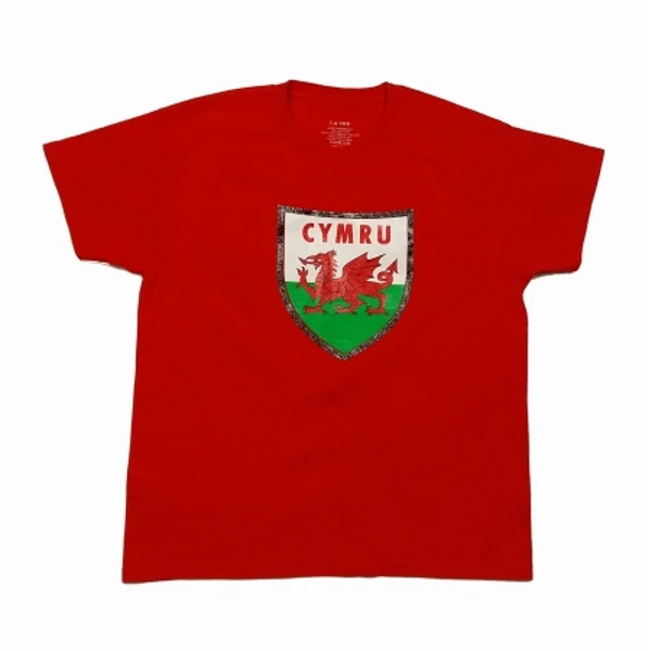 Piros Cymru póló (128)