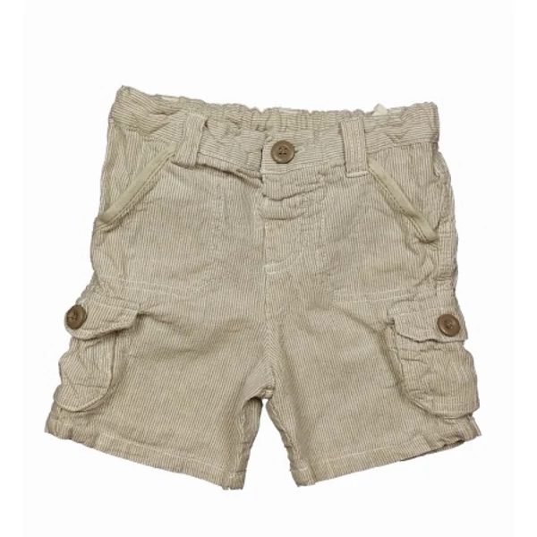 Bézs csíkos lenes short (92)