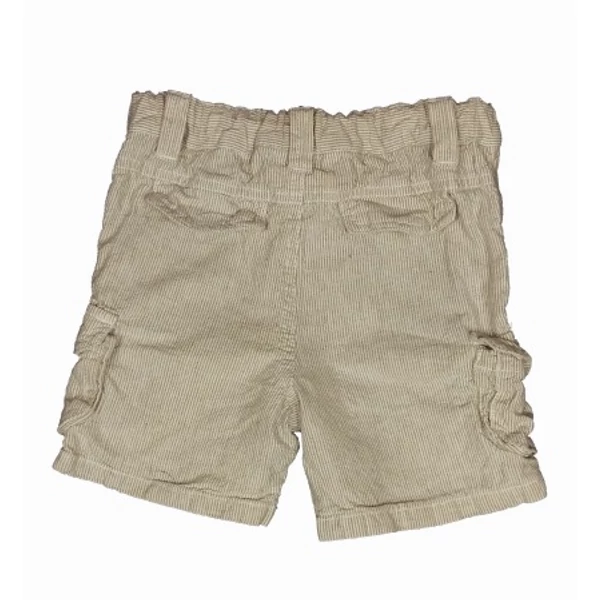 Bézs csíkos lenes short (92)