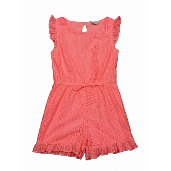 Pink csipkés overálshort (128)