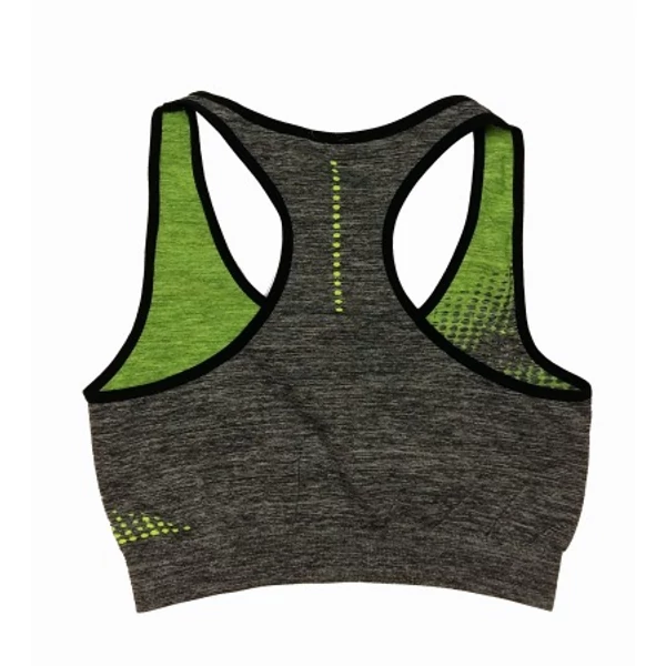 Szürke-zöld sporttop (L)