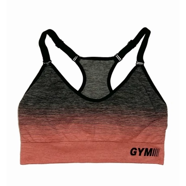 Szürke-rózsaszín sporttop (M)