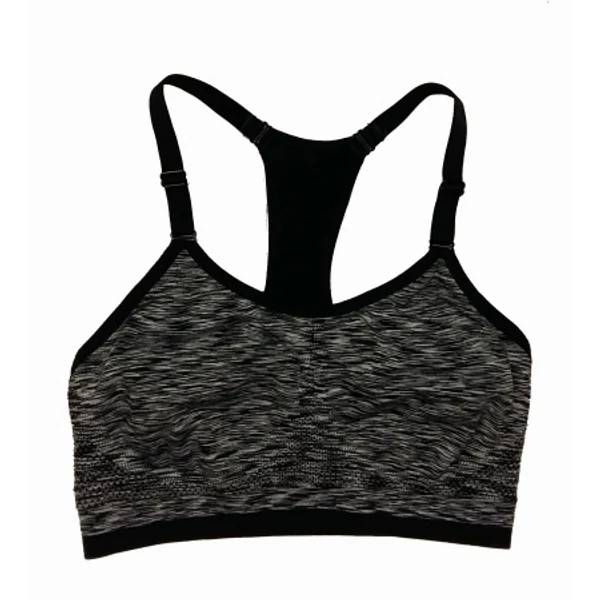 Fekete-fehér cirmos sporttop (M)