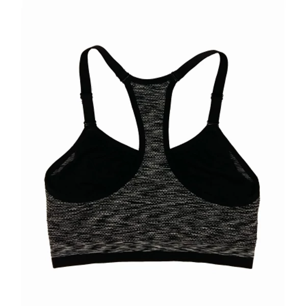 Fekete-fehér cirmos sporttop (M)