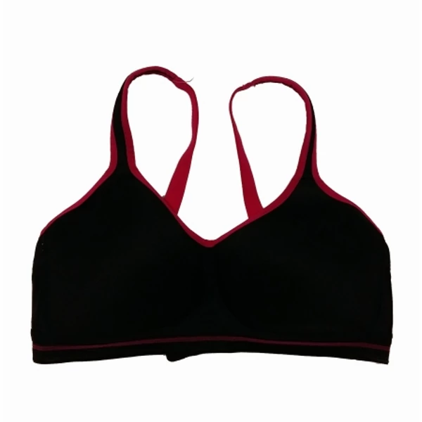 Fekete-ciklámen sportmelltartó (85B)