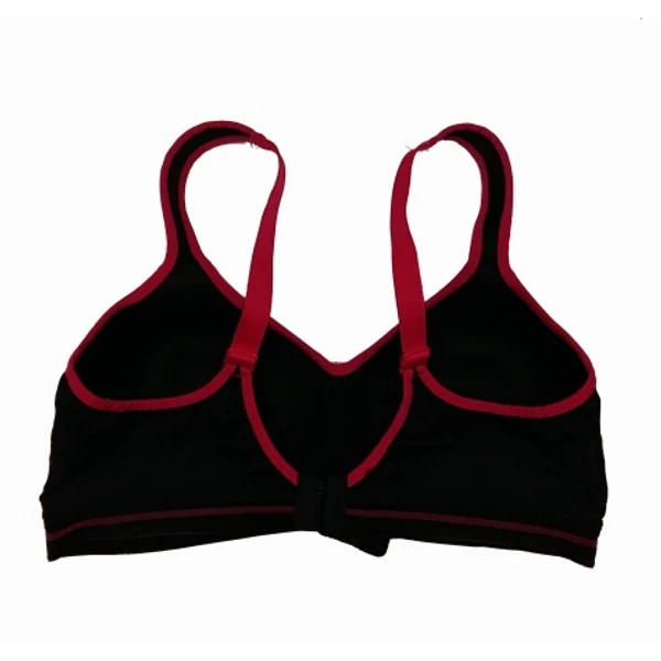 Fekete-ciklámen sportmelltartó (85B)