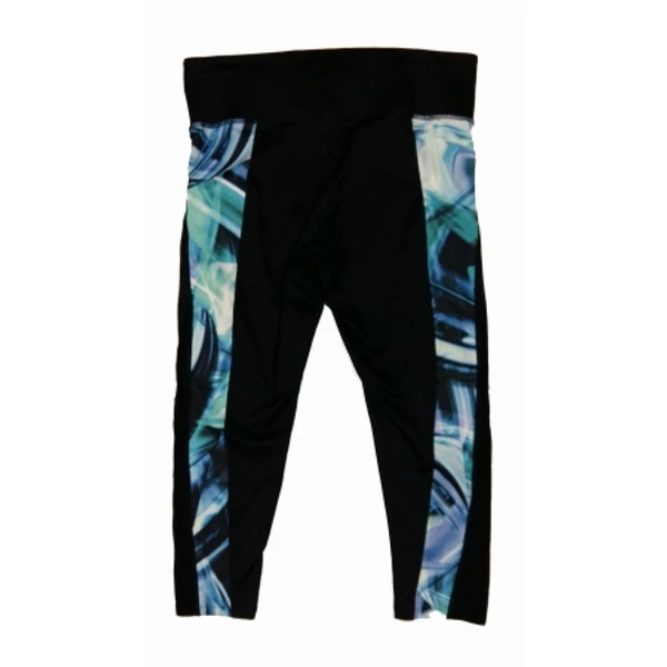 Fekete-kék 3/4-es sportleg (M)