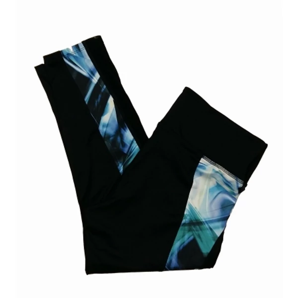 Fekete-kék 3/4-es sportleg (M)