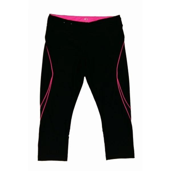 Fekete-pink 3/4-es sportleg (L)