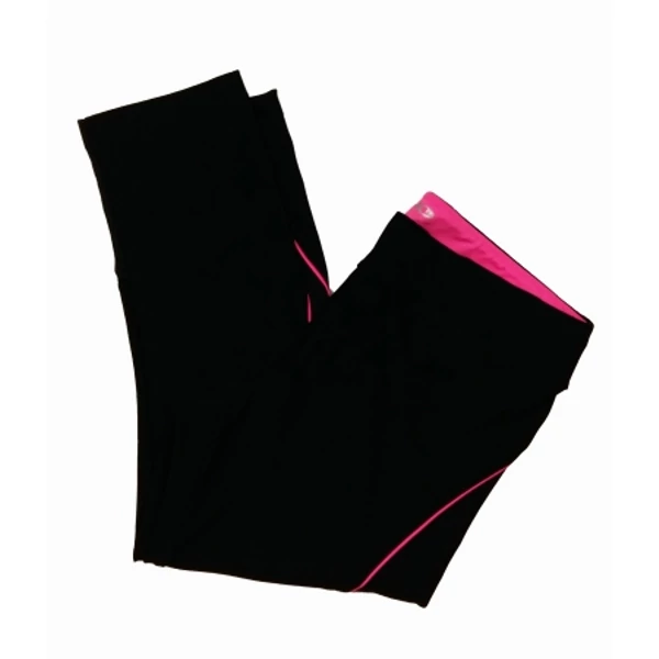 Fekete-pink 3/4-es sportleg (L)