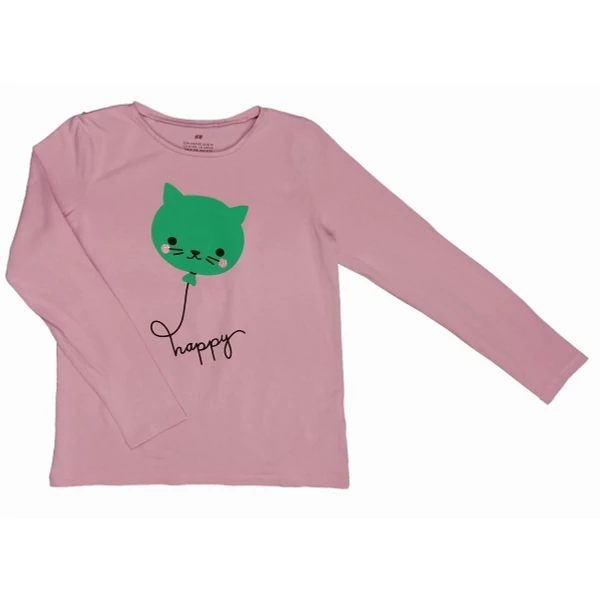 Lila Happy póló (140)