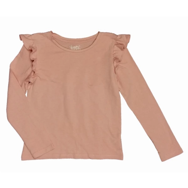 Rózsaszín fodros póló (128)