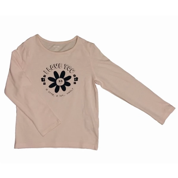 Rózsaszín virágos póló (110)