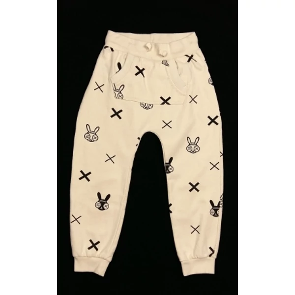 Mintás bézs szabadidő nadrág (116)