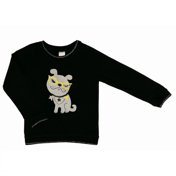 Kutyás fekete pulcsi (116)