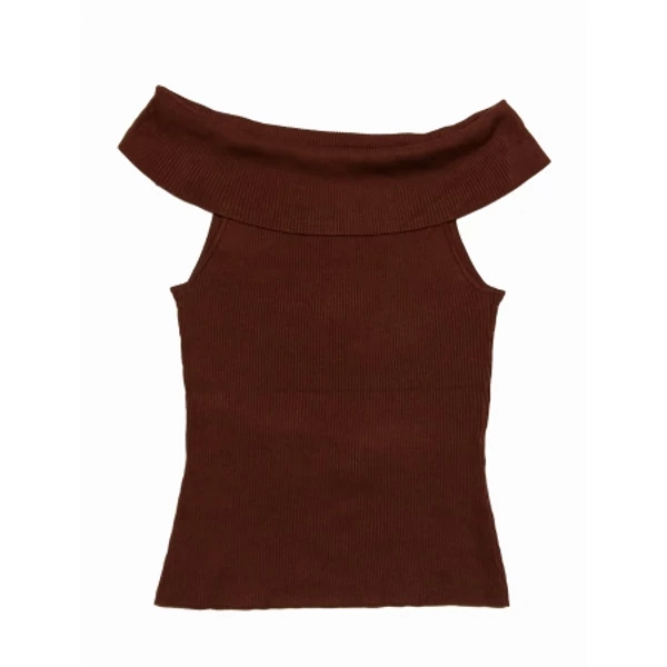 Barna kötött felső (M)