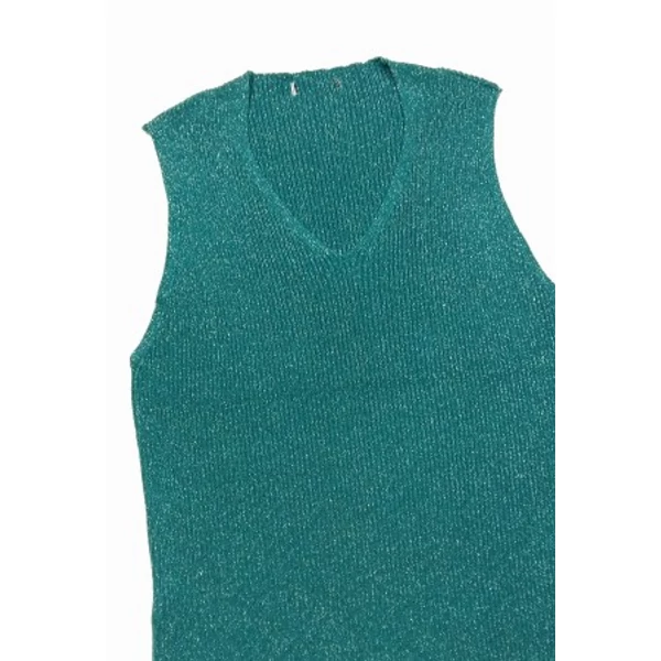 Türkiz csillogós felső (XL)