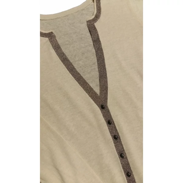 Bézs csillogó szegélyű kardi (XL)