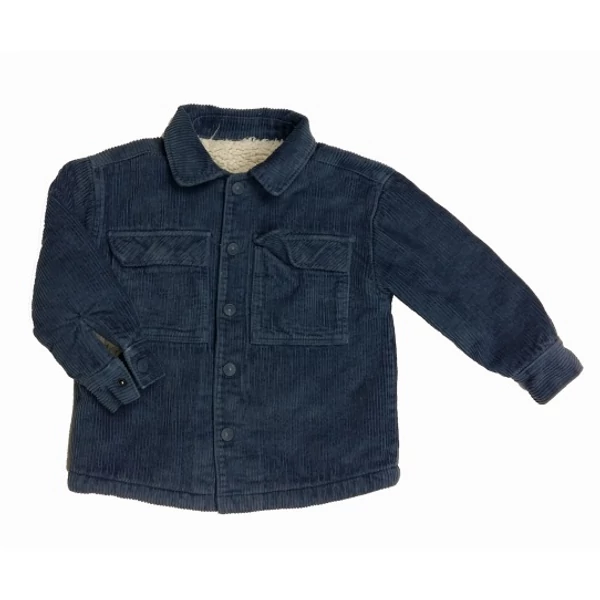 Kék kord bundás kabát (104)