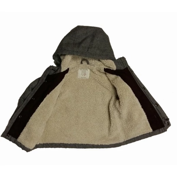 Szürke szövetes kabát (80)