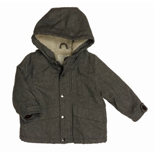 Szürke szövetes kabát (80)