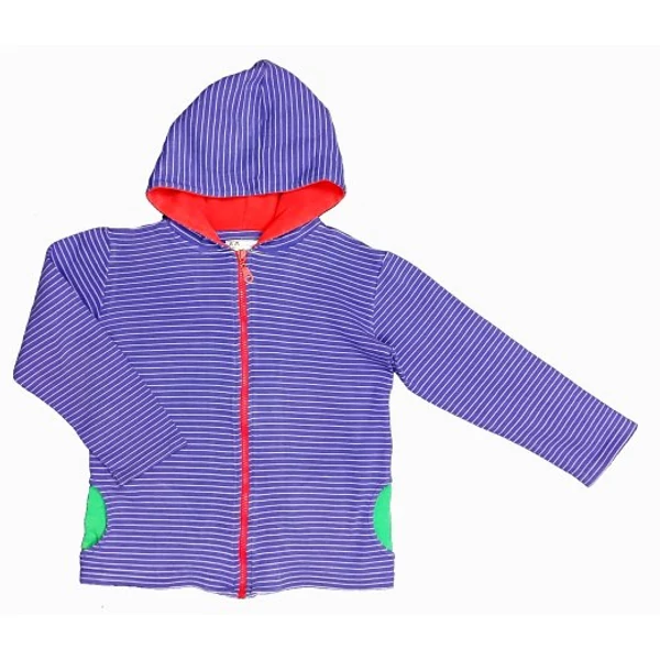 Kék csíkos zipes kardi (128)