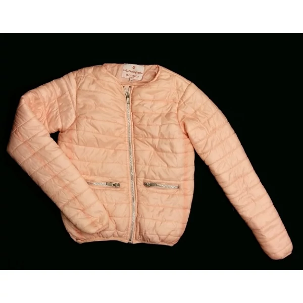 Rózsaszín steppelt kabát (152)