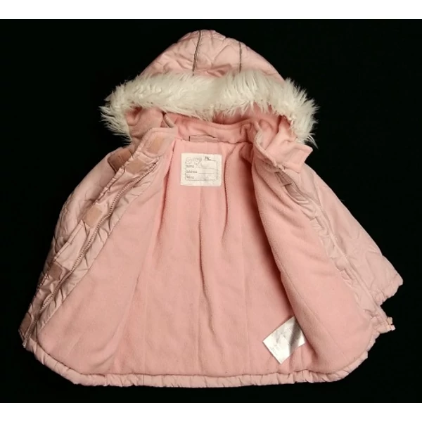 Rózsaszín steppelt télikabát (92)