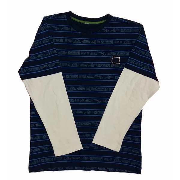 Kék-fehér póló (164)