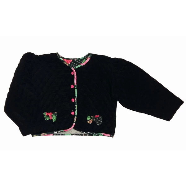 fekete steppelt kiskabát (116)