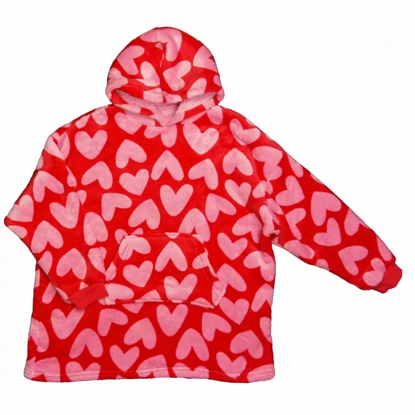 Piros pink szives köntöspulcsi (158)