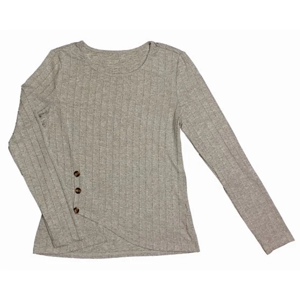 Szürke gombos pulcsi (M)