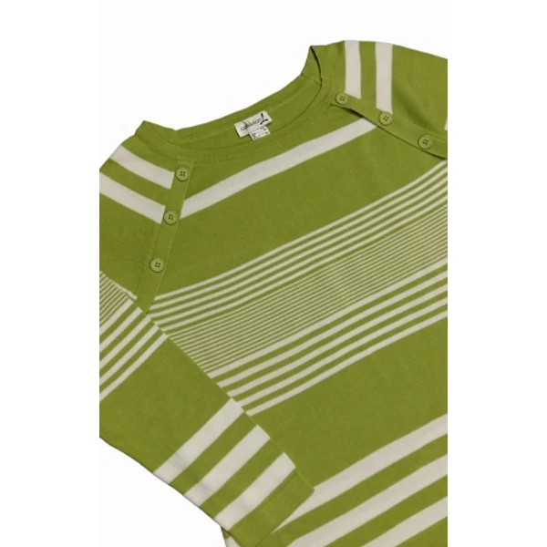 Zöld, fehér csíkos pulcsi (42)