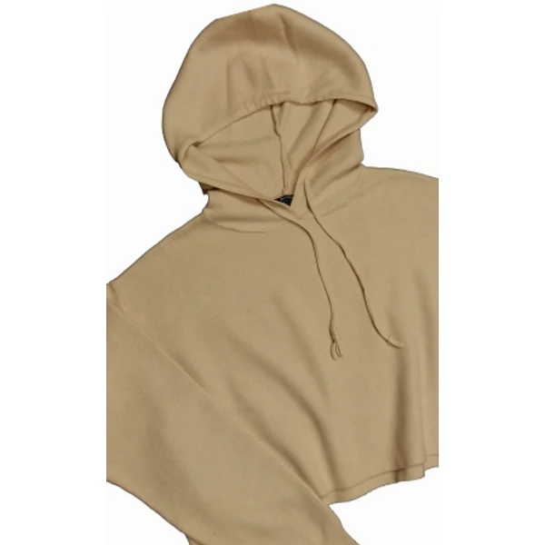 Krém Bershka kapucnis pulcsi (M)