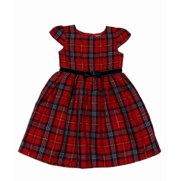 Piros kockás ruha (98)