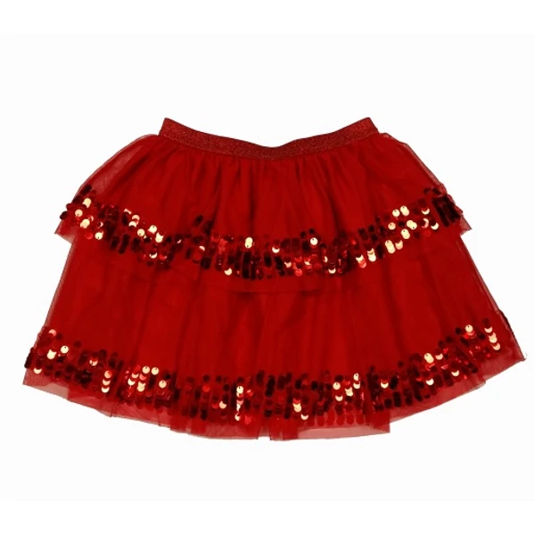 Piros flitteres tüllszoknya (128)