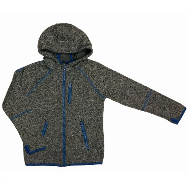 Szürke-kék zipes pulcsi (140)