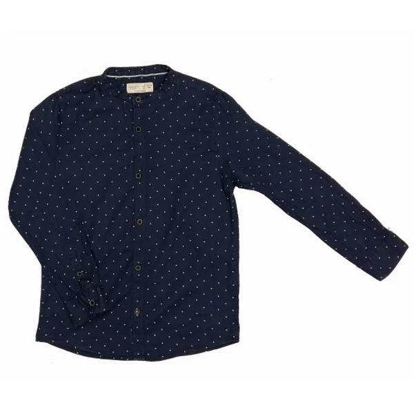 Sötétkék mintás ing (140)