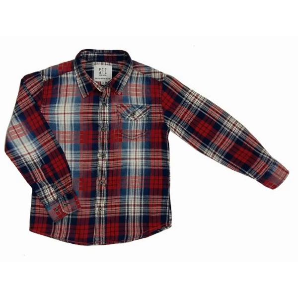 Piros-kék kockás ing (122)