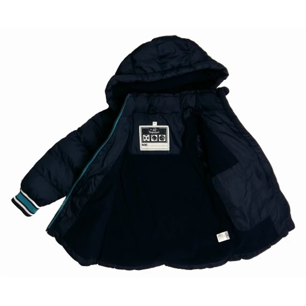 Sötétkék dínós télikabát (98)