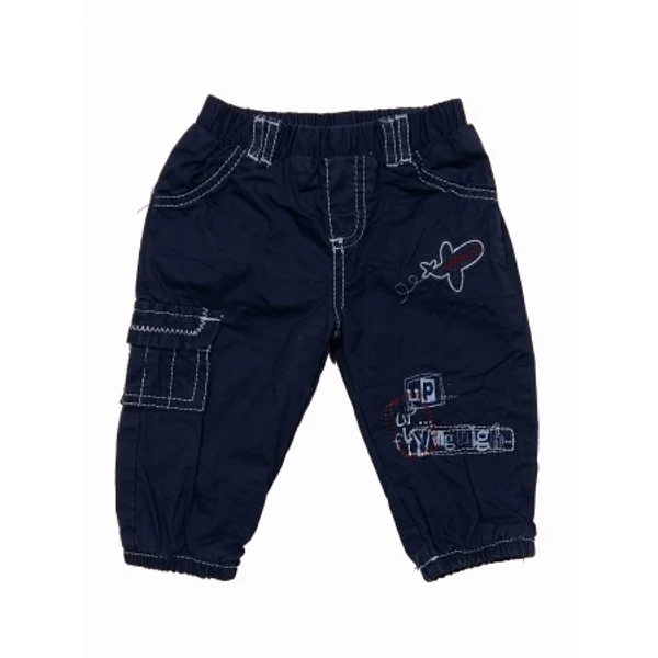 Kék repülős pamutbélelt nadrág (62)