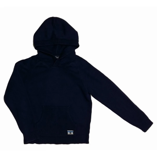 Sötétkék kapucnis pulcsi (146)