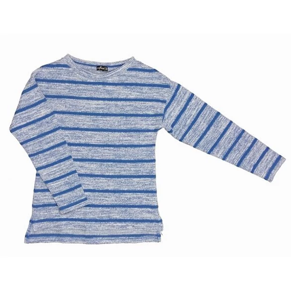 Kék csíkos pulcsi (140)