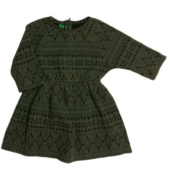 Zöld-fekete Benetton ruha (110)