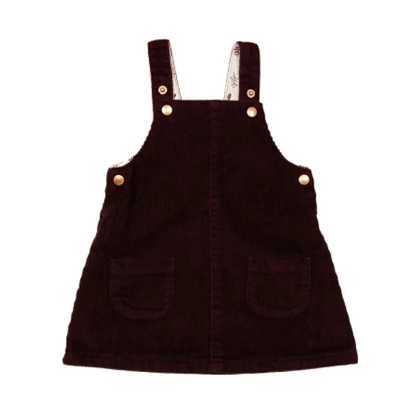 Padlizsán kord kantáros szoknya (74)