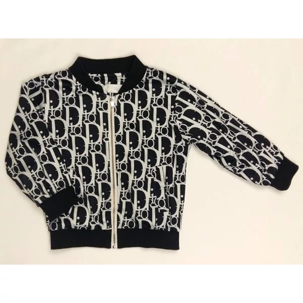 Fekete-fehér mintás átmeneti kabát (110)