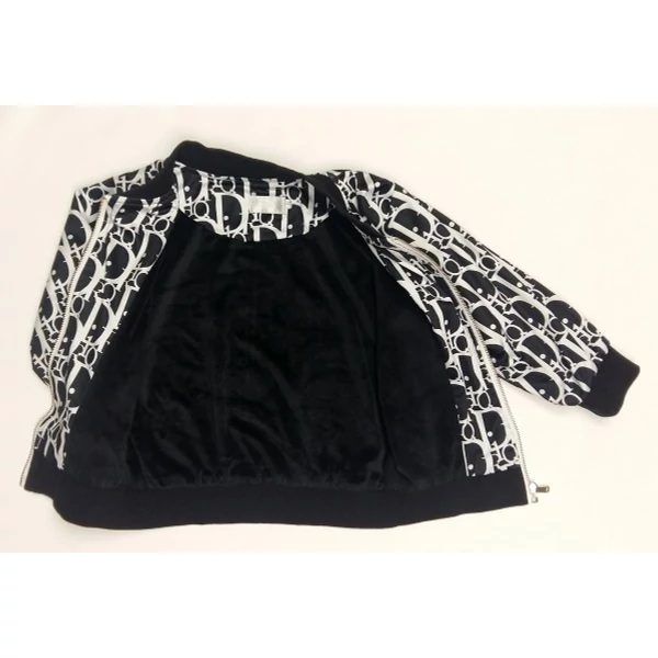 Fekete-fehér mintás átmeneti kabát (110)